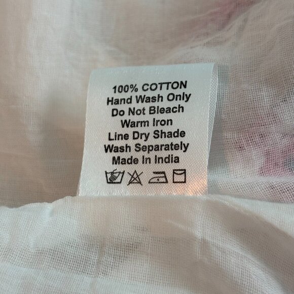 Victoria Dunn White Block Print Ruffle Belted Capri Mini Dress Size XL - Picture 6 of 16